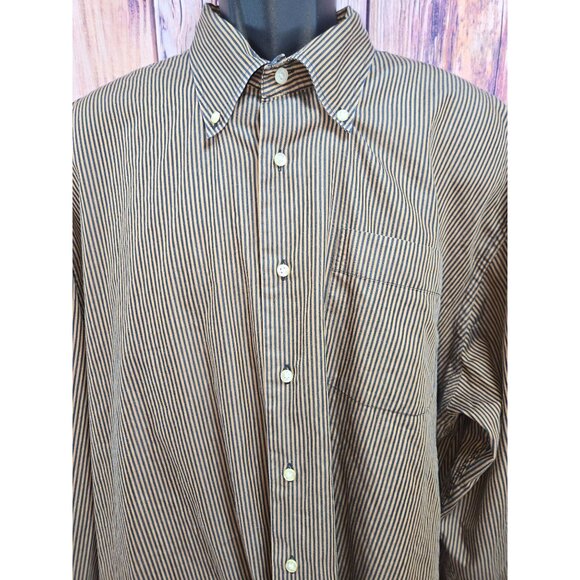 Peter Millar XXL Striped Button-Down Dress Shirt - Picture 3 of 7
